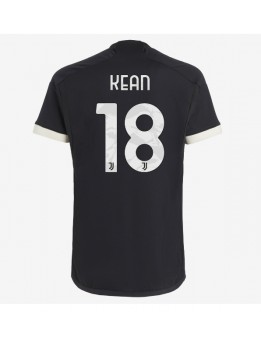 Juventus Moise Kean #18 Ausweichtrikot 2023-24 Kurzarm